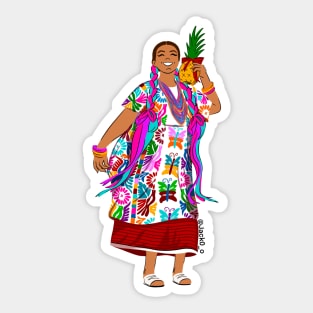 Flor de piña Sticker